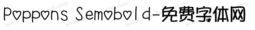 Poppons Semobold字体转换